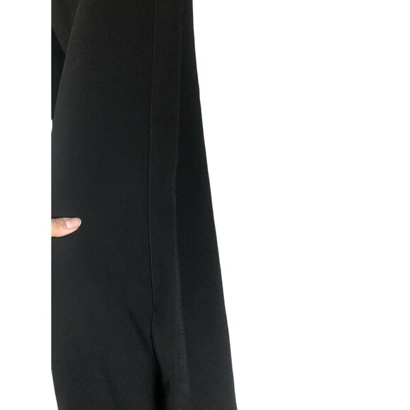 Lafayette 148 Womens Modern Minimal Black Side Stripe Slit Culotte Pants Size 4 - Picture 2 of 6